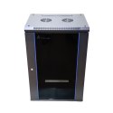 Extralink EX.14329 Szafa rack 15U 600x450 Czarna wisząca
