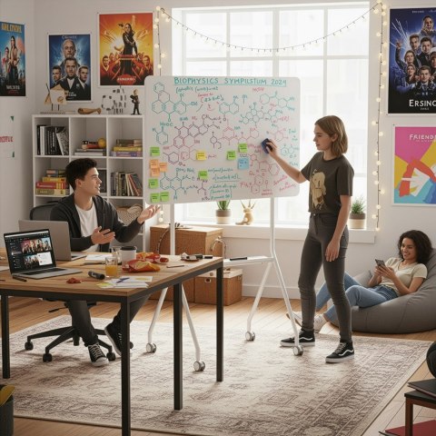 Mobilna tablica suchościeralna Ergo Office, orientacja pozioma, biała, jednostronna, z półką, wymiary tablicy 1190x790mm, ER-306