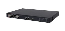 Dahua Technology PoE DH-PFS3220-16GT-190 przełącznik sieciowy Nie zarządzany L2 Gigabit Ethernet (10/100/1000) Obsługa PoE 1U Cz