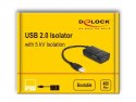 DeLOCK Izolator USB 2.0 Typu-A męski na żeński z izolacją 5 kV dla linii przesyłu danych