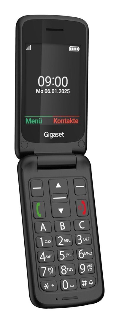 Gigaset GL595 7,11 cm (2.8") 114 g Czarny Telefon dla seniora