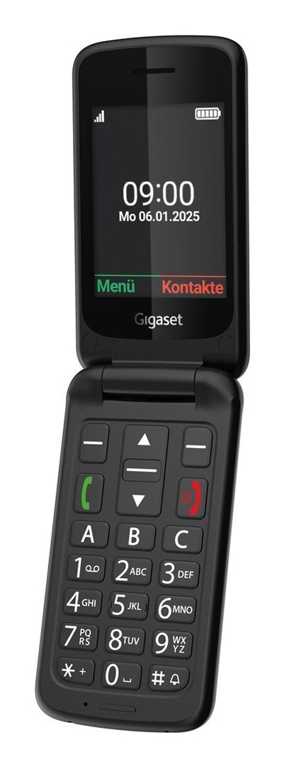 Gigaset GL595 7,11 cm (2.8") 114 g Czarny Telefon dla seniora