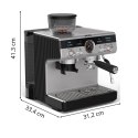 Krups Precision XP801T10 ekspres do kawy Półautomatyczny Ekspres do espresso 3 l