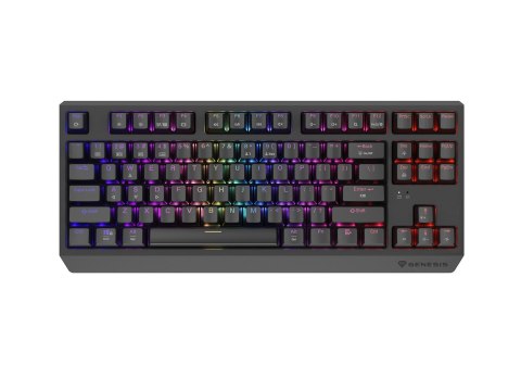 Klawiatura Genesis Thor 230 TKL NKG-2106 Wless (RapidSpeed Wireless, BT, USB) Standardowy (US) Czarna