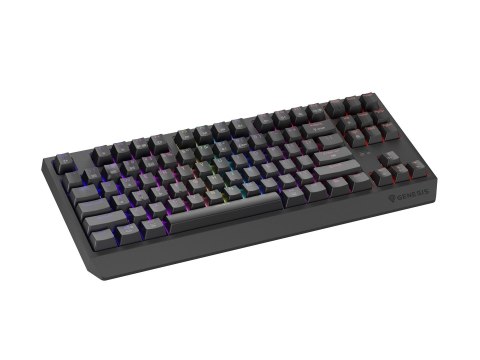 Klawiatura Genesis Thor 230 TKL NKG-2106 Wless (RapidSpeed Wireless, BT, USB) Standardowy (US) Czarna