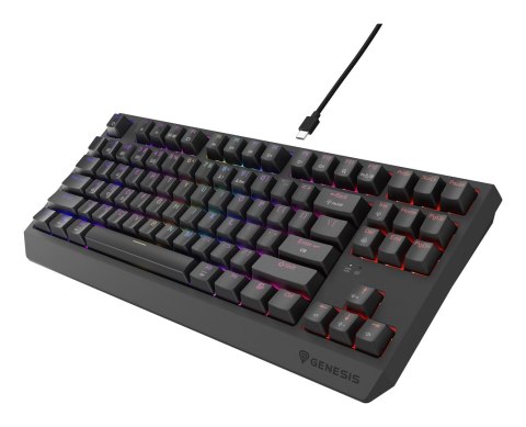 GENESIS Thor 230 TKL klawiatura Gaming USB + RF Wireless + Bluetooth QWERTY US English Czarny