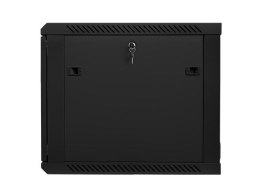 Lanberg szafa instalacyjna wisząca 19'' 9U 600x600mm czarna (drzwi szklane)
