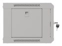 Szafa instalacyjna rack wisząca 19" 4U 540X350 szara drzwi przeszklone Lanberg (flat pack)