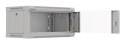 Szafa instalacyjna rack wisząca 19" 4U 540X350 szara drzwi przeszklone Lanberg (flat pack)
