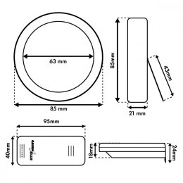 GreenBlue Stacja pogody bezprzewodowa GB162 temperatura IN/OUT, zegar, zasieg do 60 m