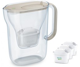 Brita Dzbanek filtrujący Style Essential 2.4l + 3 wkłady, piaskowy