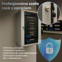 Extralink Szafa rack 18U 600x600 Szara montowana na ścianie