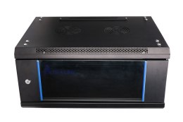 Extralink Szafa rack 4U 600x450 Czarna montowana na ścianie