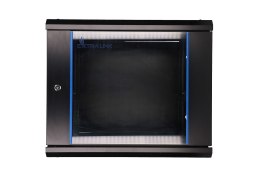 Extralink Szafa rack 9U 600x600 Czarna montowana na ścianie