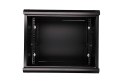 Extralink Szafa rack 9U 600x600 Czarna montowana na ścianie