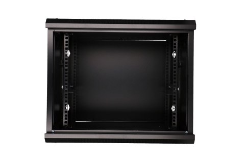 Extralink Szafa rack 9U 600x600 Czarna montowana na ścianie