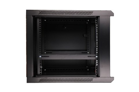 Extralink Szafa rack 9U 600x600 Czarna montowana na ścianie