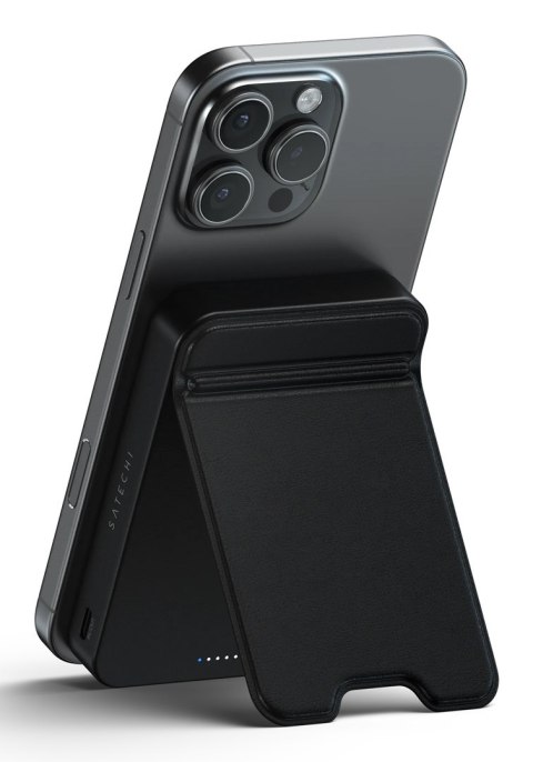 Powerbank Satechi OntheGo Powerbank 10K - magnetyczny powerbank z podstawką 10k mAh kompatybilny z MagSafe i Qi2 (black)