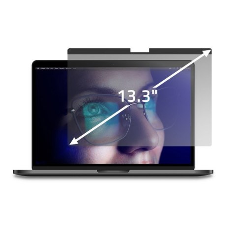 Qoltec Filtr prywatyzujący do MacBook Air 13.6" | Magnetyczny | Ochrona wzroku