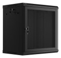 SZAFA INSTALACYJNA RACK WISZĄCA 19" 12U 600X450 CZARNA DRZWI PERFOROWANE LANBERG (FLAT PACK)