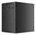 SZAFA INSTALACYJNA RACK WISZĄCA 19" 12U 600X450 CZARNA DRZWI PERFOROWANE LANBERG (FLAT PACK)