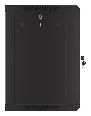 SZAFA INSTALACYJNA RACK WISZĄCA 19" 12U 600X450 CZARNA DRZWI PERFOROWANE LANBERG (FLAT PACK)
