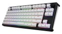 Klawiatura dla graczy Hator Skyfall 80 bezprzewodowa mechaniczna biało-czarna