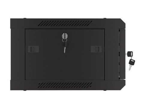 SZAFA INSTALACYJNA RACK WISZĄCA 19" 4U 600X450 CZARNA DRZWI PERFOROWANE LANBERG (FLAT PACK)