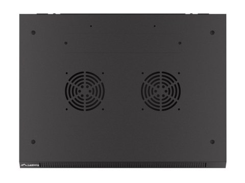 SZAFA INSTALACYJNA RACK WISZĄCA 19" 4U 600X450 CZARNA DRZWI PERFOROWANE LANBERG (FLAT PACK)