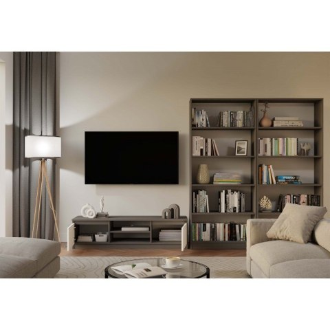 REGAŁ NA KSIĄŻKI 80 CM ANTRACYT