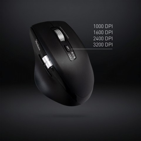 YENKEE Mysz bezprzewodowa, akumulator, Dual 2xBT +USB2,4G Flying Scroll