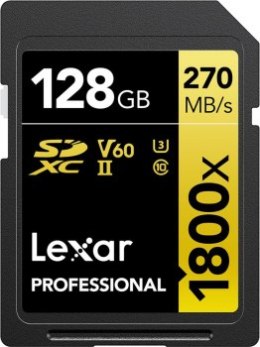 Lexar SDXC 128GB Professional 1800x UHS-II U3 ( 180/270 MB/s )