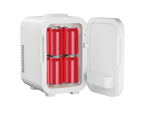 Mini lodówka z lusterkiem do makijażu LED ELLE 8L biała