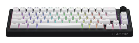 Klawiatura dla graczy Hator Skyfall 65 Wireless biało-czarna