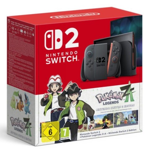 Konsola Nintendo Switch 2 + Pokémon Legends: Z-A: Switch 2 Edition, 20,1cm (7.9") 256GB Wi-Fi Czarna