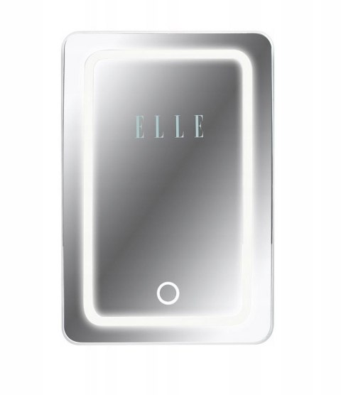 Mini lodówka z lusterkiem do makijażu LED ELLE 6L biała