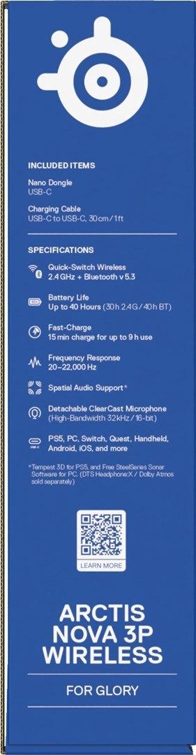 Słuchawki Steelseries Arctis Nova 3P BT (61687) Białe