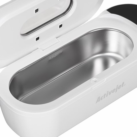 Myjka ultradźwiękowa UV Activejet AUC-200 do protez, okularów i biżuterii, biała.