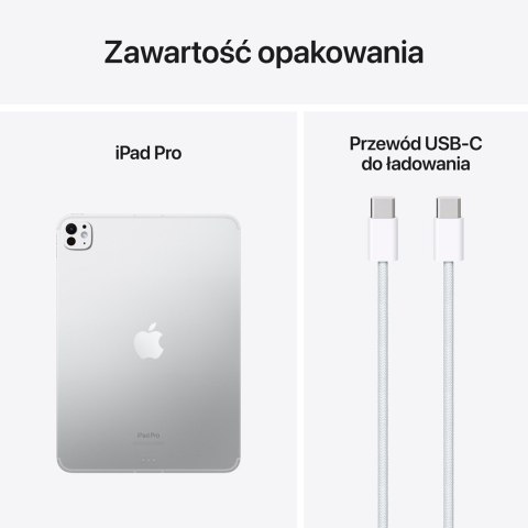 Apple iPad Pro 5G Apple M TD-LTE & FDD-LTE 2 TB 27,9 cm (11") 16 GB Wi-Fi 6E (802.11ax) iPadOS 17 Srebrny