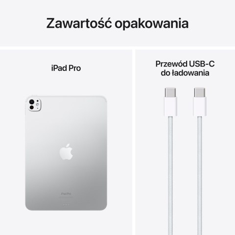 Apple iPad Pro Apple M 2 TB 27,9 cm (11") 16 GB Wi-Fi 6E (802.11ax) iPadOS 17 Srebrny
