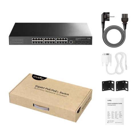 Switch CUDY GS2008PS2 8-Port Gigabit L2 Managed PoE+ 120W 2xSFP