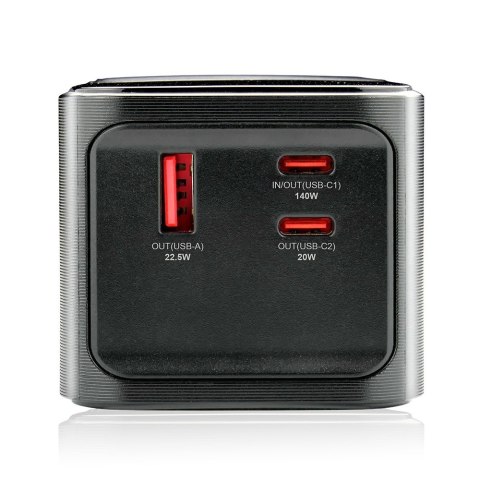 EverActive Powerbank 27 000 MAH 2X USB-C 1X USB 162,5W QC4+ wbudowana latarka wyświetlacz LCD