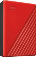 Dysk twardy WD My Passport 4TB czerwony (WDBPKJ0040BRD-WESN)