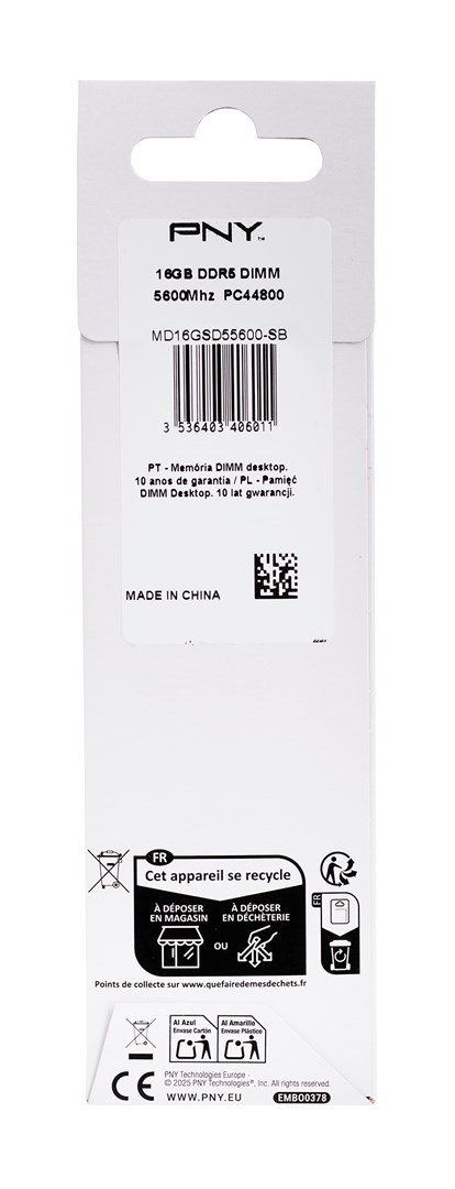 Pamięć PNY Performance DDR5 16GB 5600MHz CL40