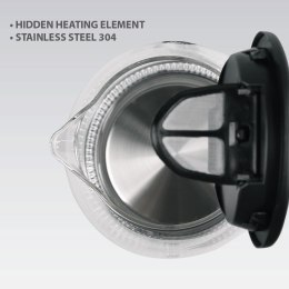 Czajnik elektryczny szklany 2200W MR-063-BLACK MAESTRO