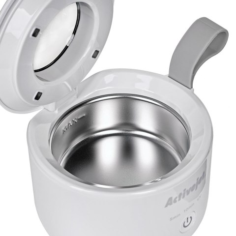 Myjka ultradźwiękowa UV Activejet AUC-198 bezprzewodowa. Do protez, aparatów ortodontycznych i biżuterii, biała.