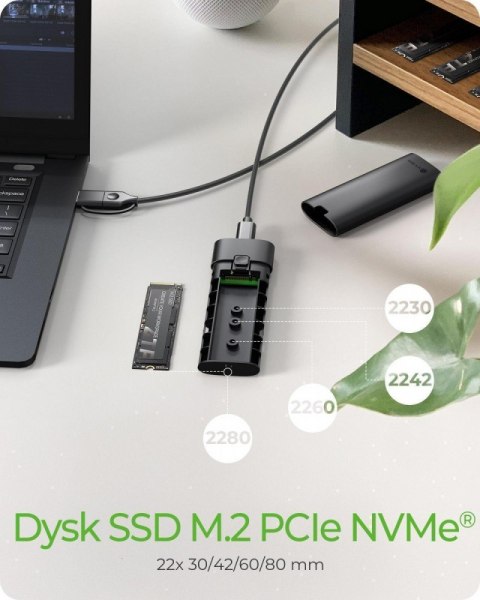 IcyBox Obudowa dysku IB-1806MT-CU31 M.2 NVMe SSD 10 Gbps