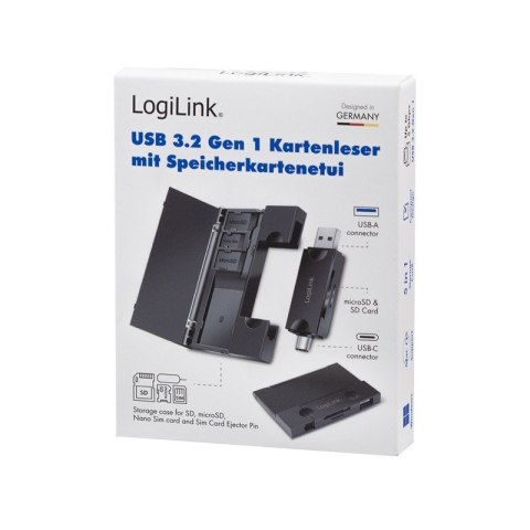 LogiLink Czytnik kart USB3.2 Gen 1, SD/microSD