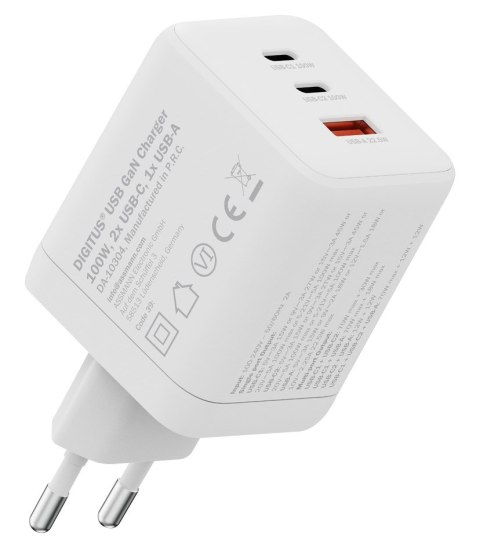 Digitus Ładowarka USB GaN 100W, 2x USB-C, 1x USB-A