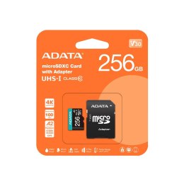 Karta pamięci ADATA Premier Pro 256 GB MicroSDXC UHS-I Klasa 10